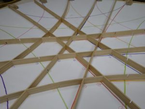 桐製組子シーリングオブジェ