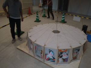 桐製組子シーリングオブジェ