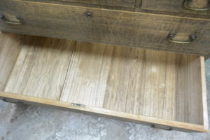 桐箪笥の復元、変形五ノ三