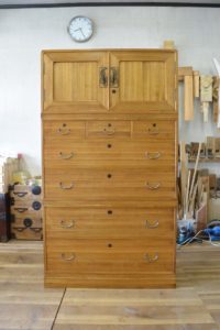 総桐三つ重ね二竿を塗装のみアレンジ