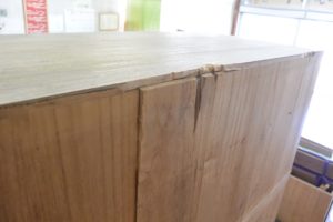 総桐三つ重ね二竿を塗装のみアレンジ