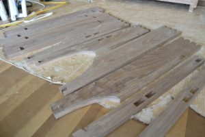 時代箪笥をソファとオットマンに改造